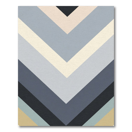 Subtle Chevron Stripe Geometric Rug