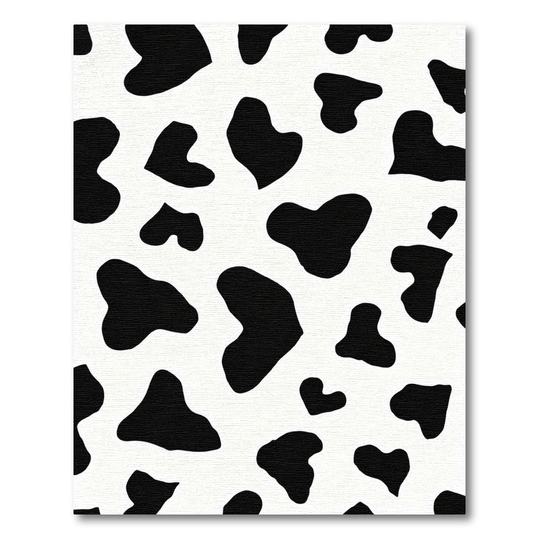 Black White Irregular Spots Rug