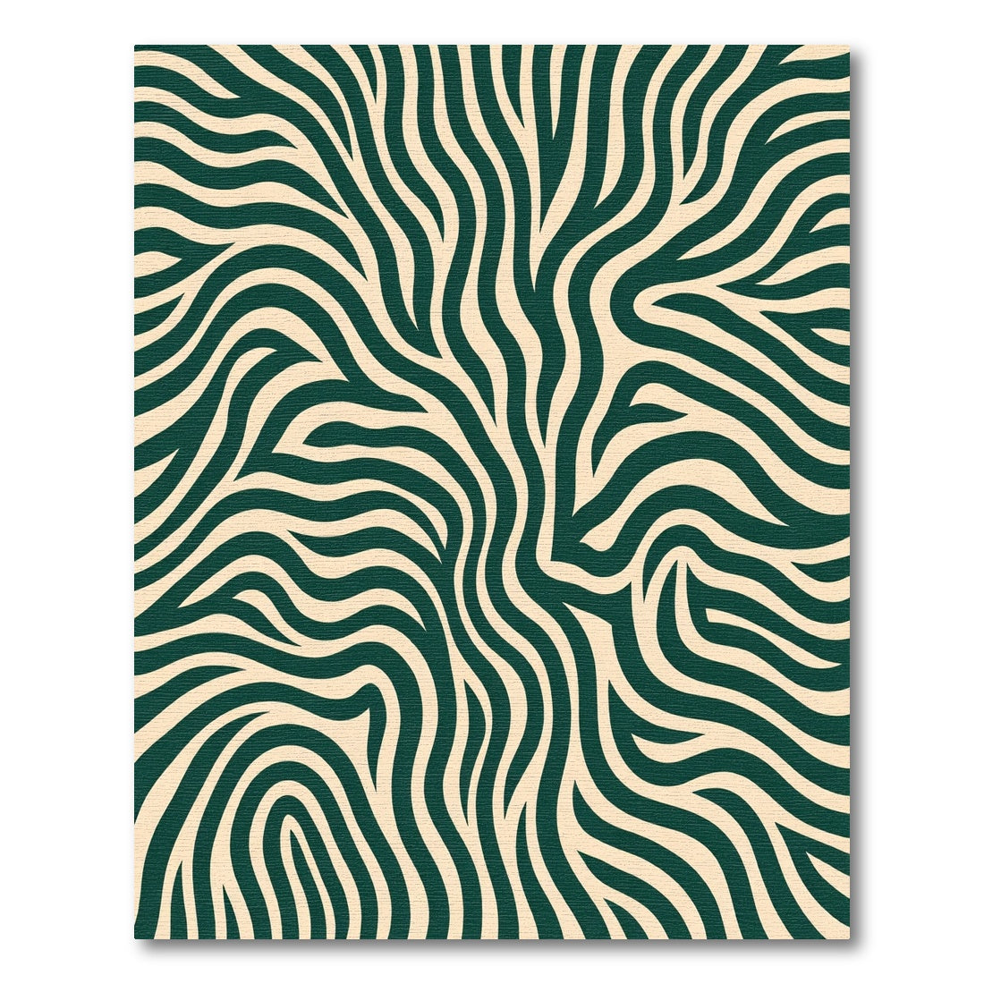 Emerald Ivory Organic Wave Rug