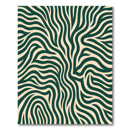 Emerald Ivory Organic Wave Rug
