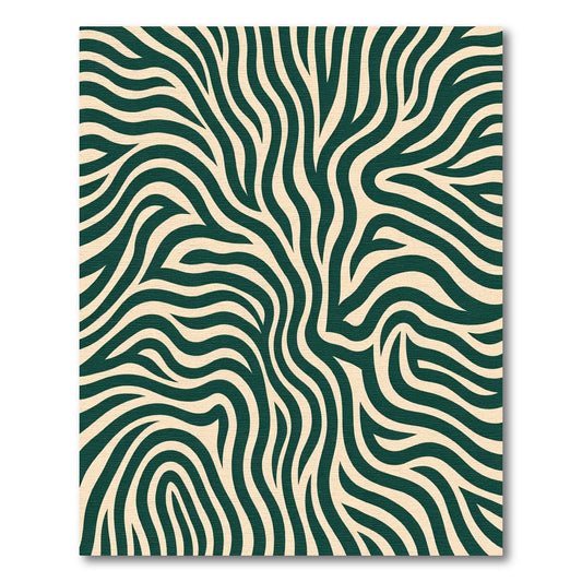 Emerald Ivory Organic Wave Rug