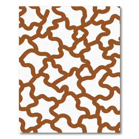 Earthy Brown Organic Links Rug