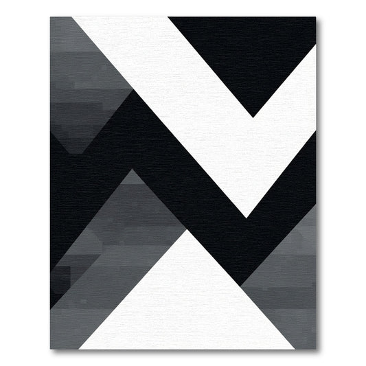 Monochromatic Angular Geometric Lines Rug