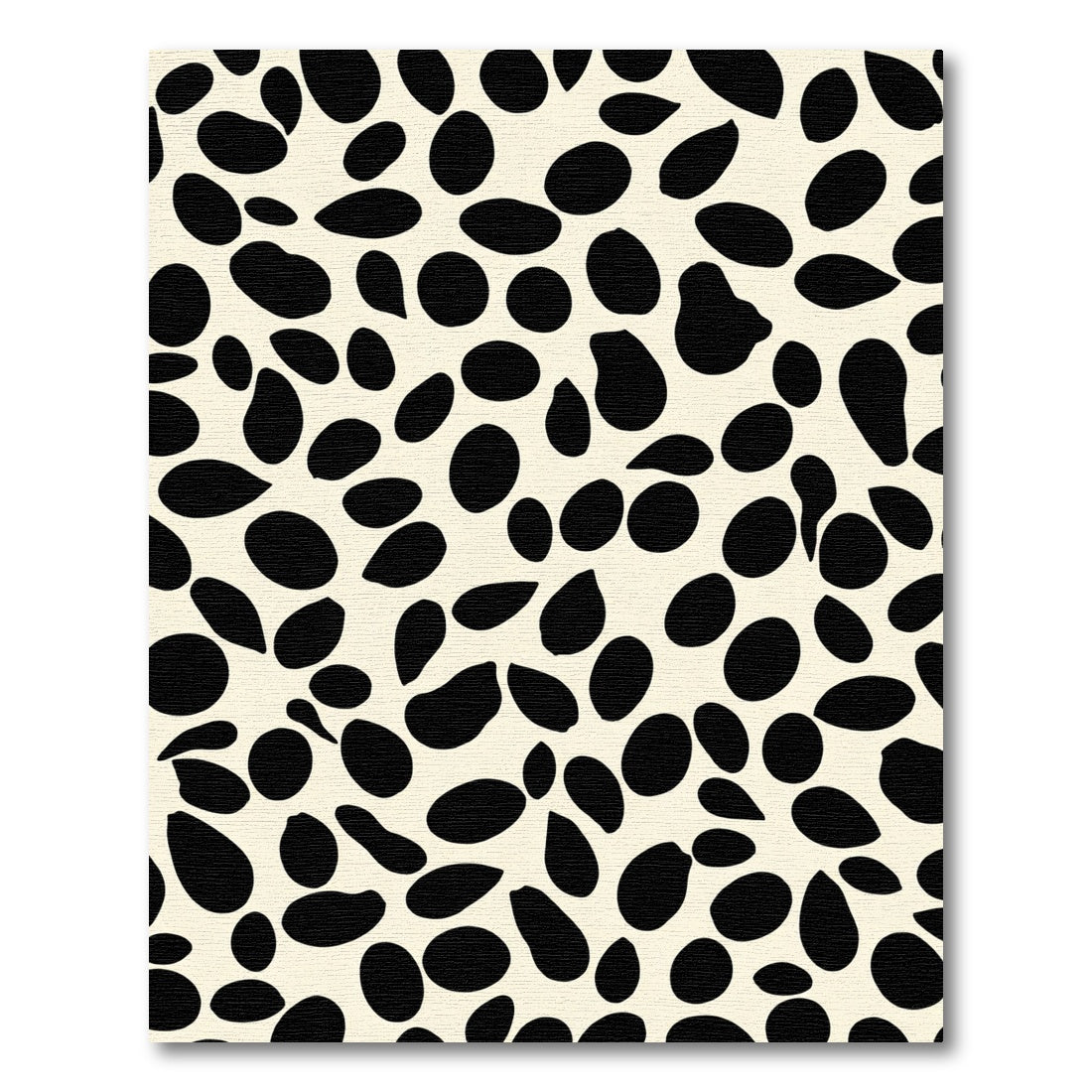 Beige Black Pebble Scatter Rug