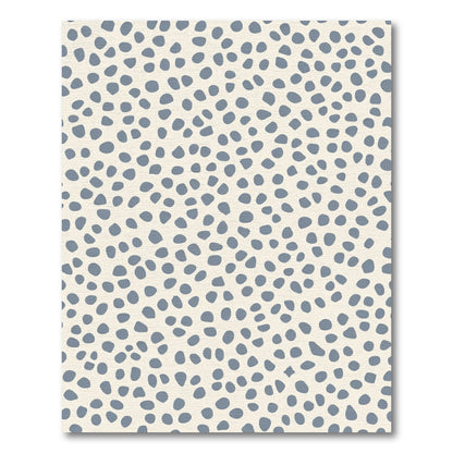 Soft Gray Speckle Scatter Rug