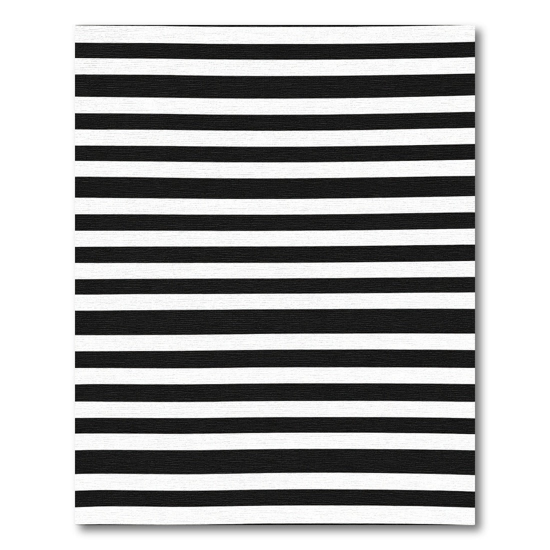 Graphic Black White Horizontal Lines Rug