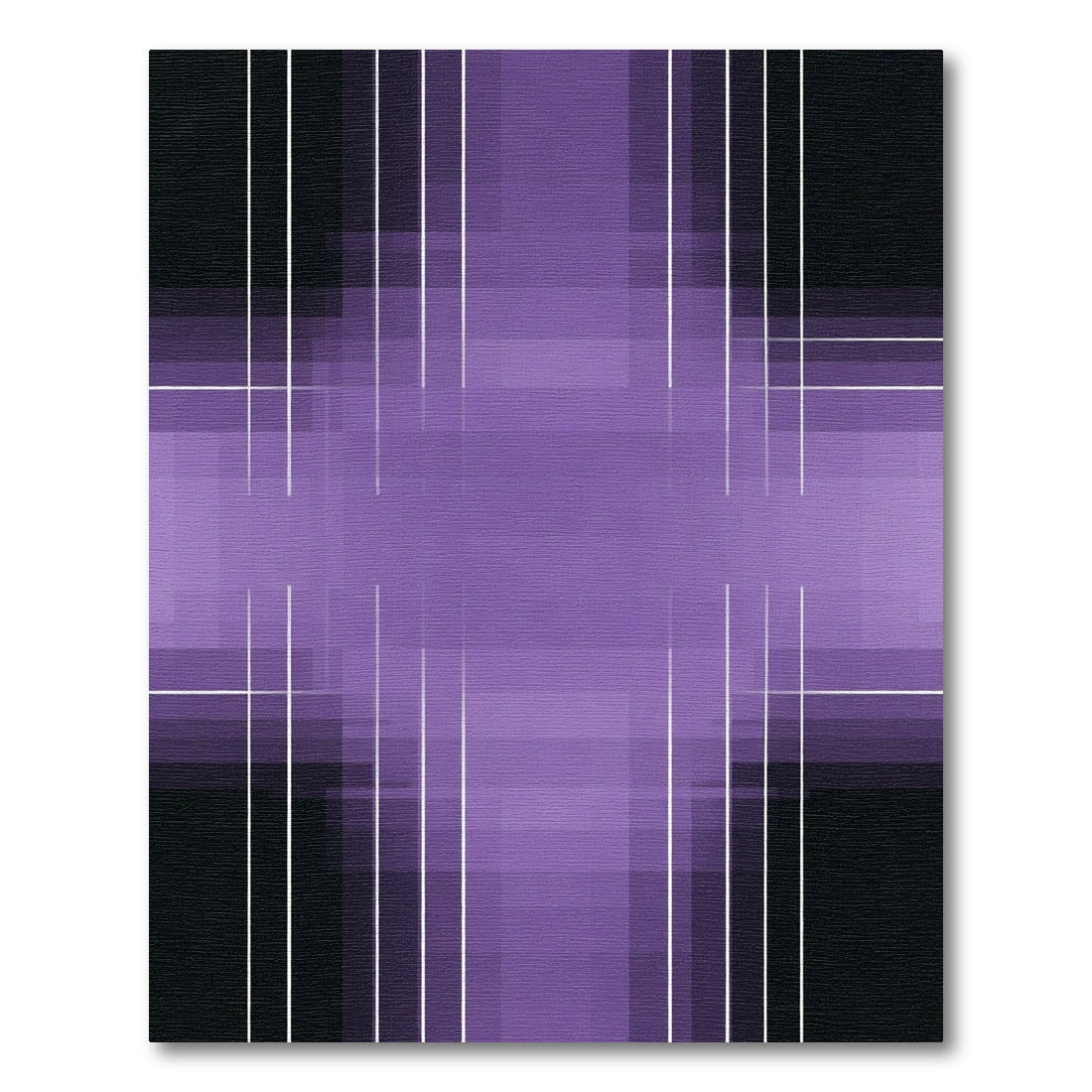 Muted Purple Gradient Lattice Rug