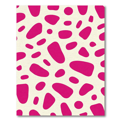 Hot Pink Organic Dot Collection Rug