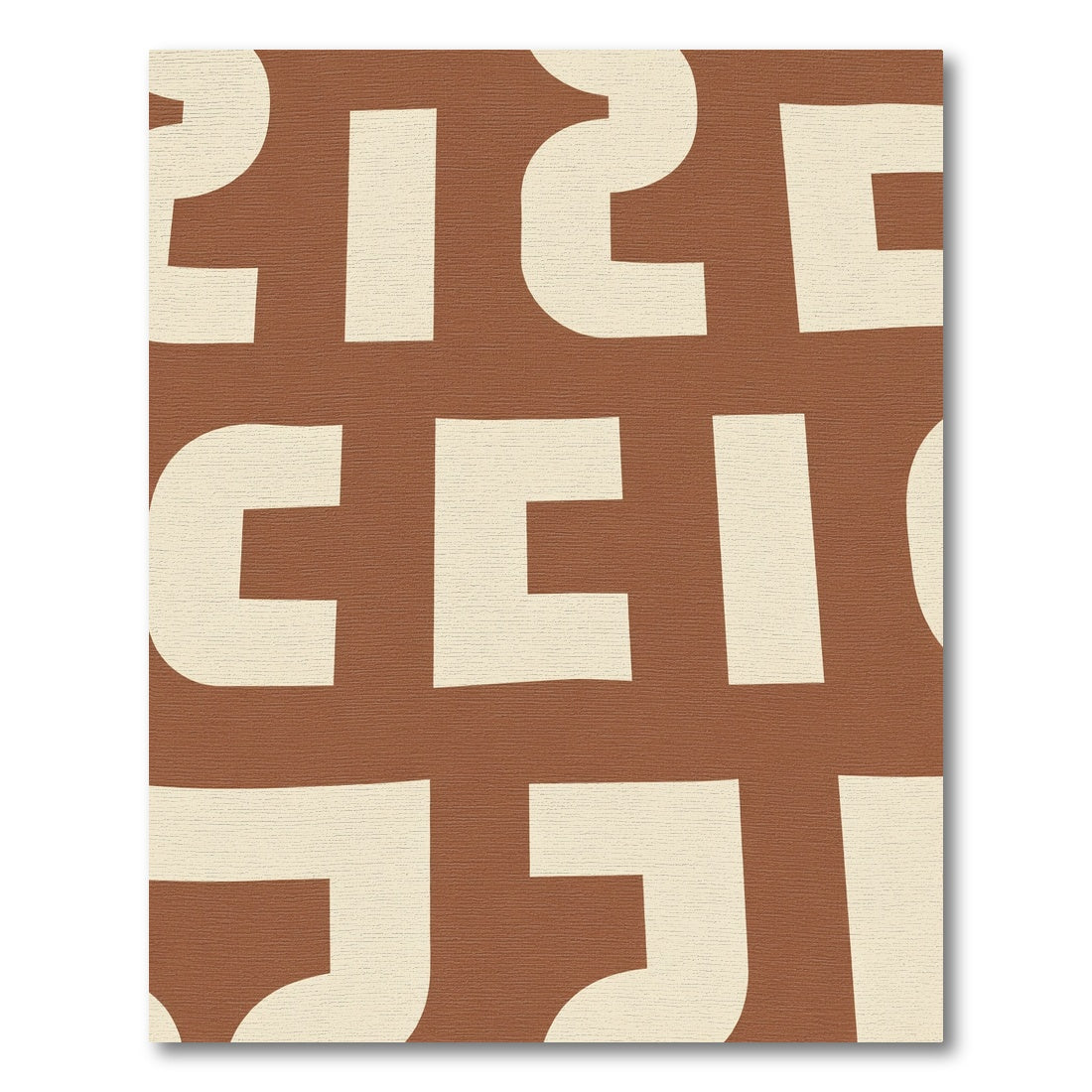 Retro Cream Geometric Swirl Rug