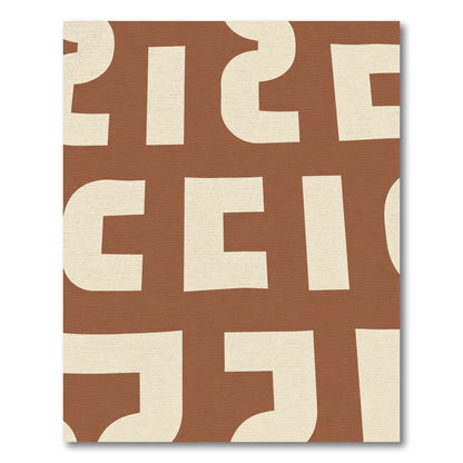 Retro Cream Geometric Swirl Rug