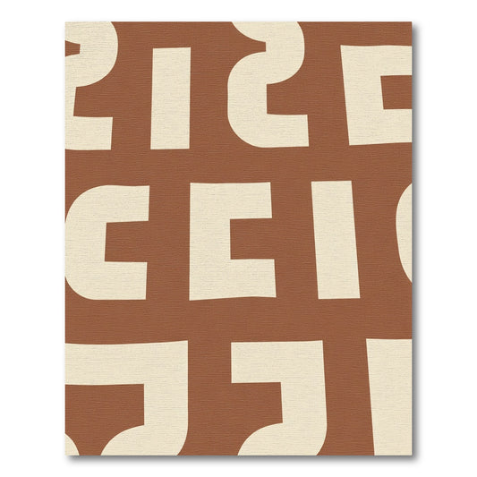 Retro Cream Geometric Swirl Rug