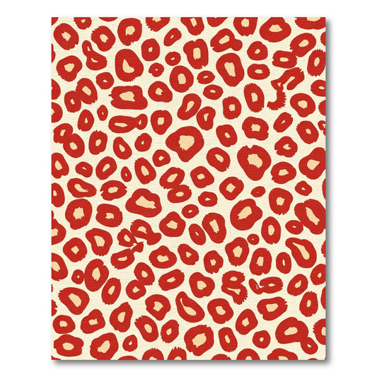 Crimson Cream Spotted Spots Rug