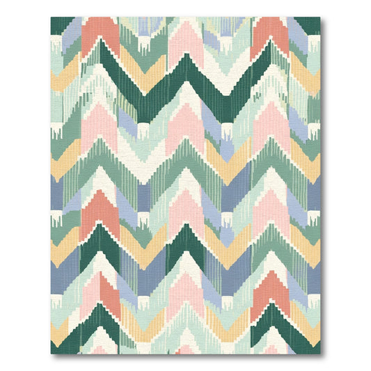 Multi Color Chevron Zigzag Rug