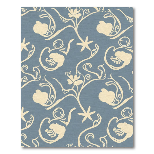 Cream Floral Vine Swirl Rug