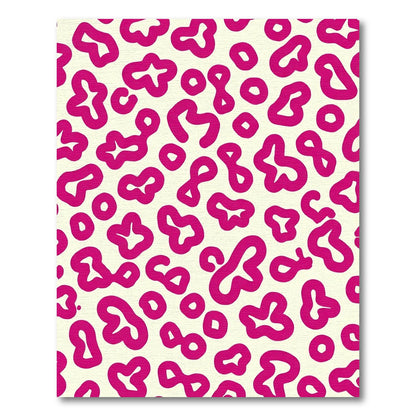 Bold Pink Leopard Spots Rug