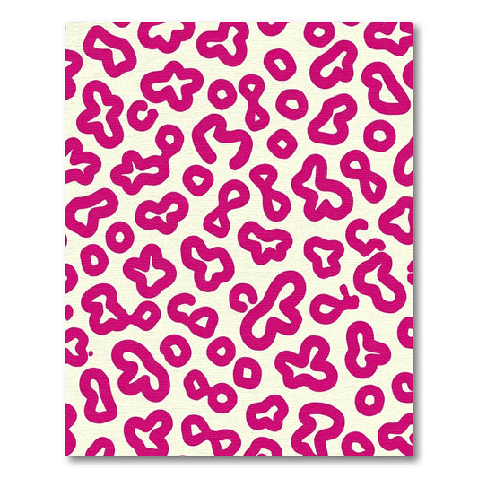 Bold Pink Leopard Spots Rug
