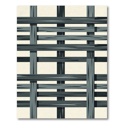 Dark Gray Woven Rectangle Rug