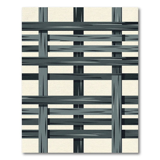 Dark Gray Woven Rectangle Rug