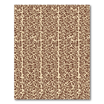 Brown Abstract Organic Flow Rug