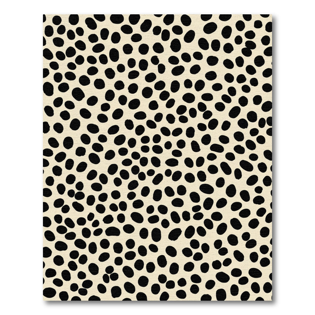 Cream Black Speckle Scatter Rug
