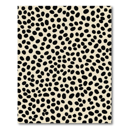 Cream Black Speckle Scatter Rug