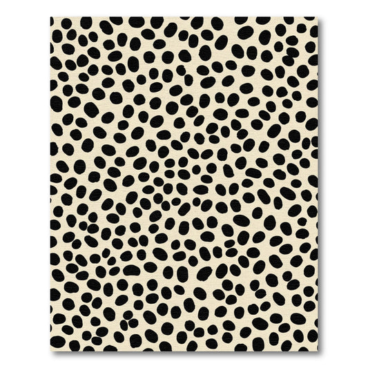 Cream Black Speckle Scatter Rug