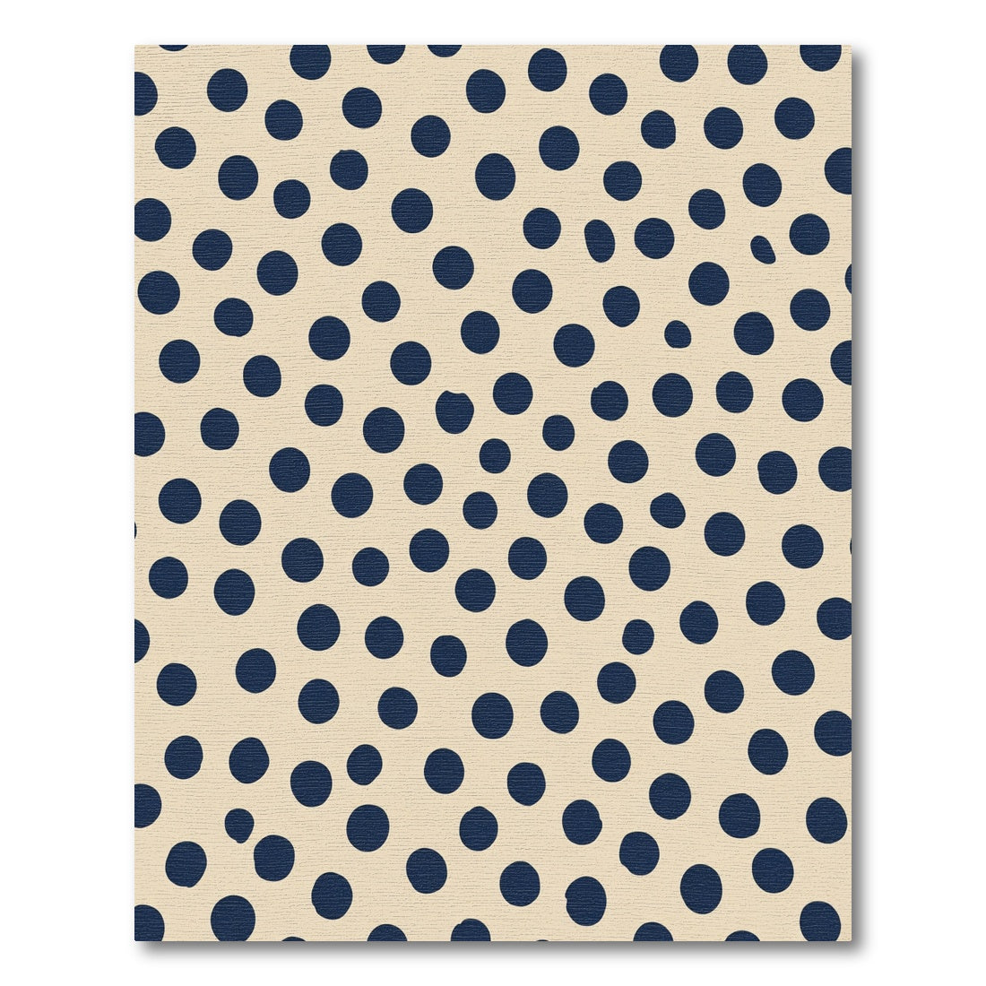 Navy Polka Dot Scatter Rug
