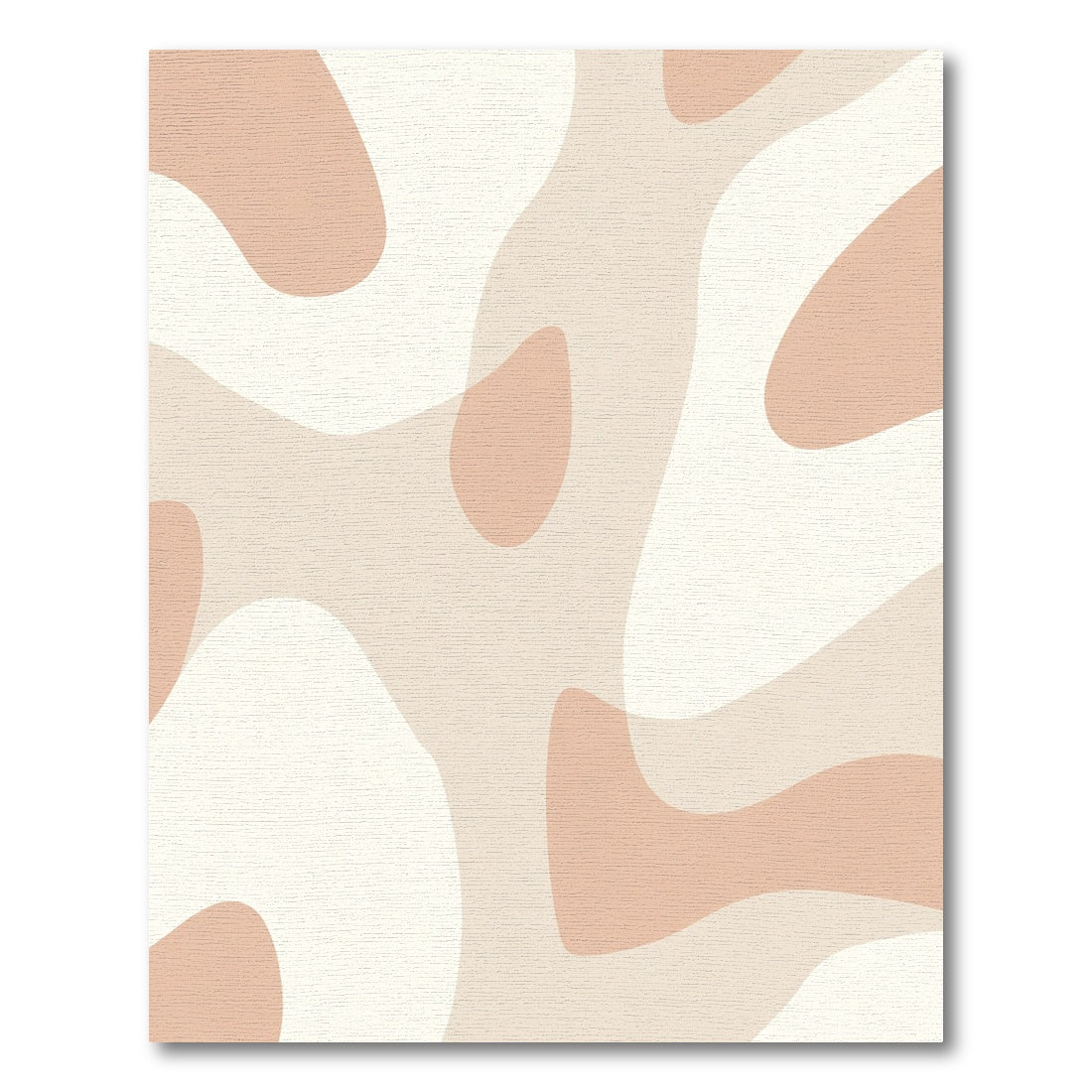 Warm Peach Organic Flow Rug