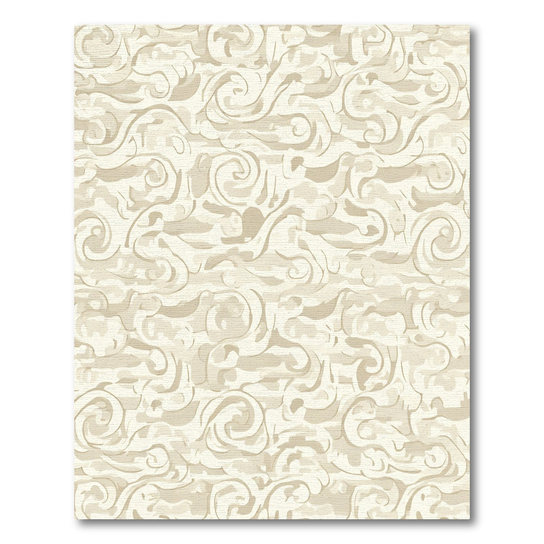 Earthy Tones Swirl Background Rendering Rug