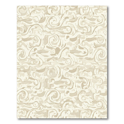 Earthy Tones Swirl Background Rendering Rug