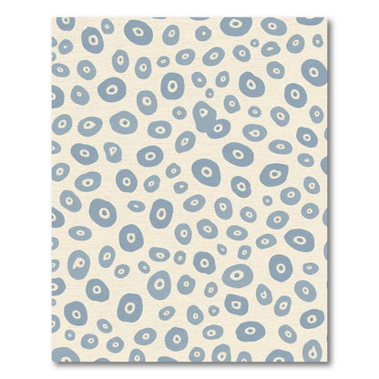 Pale Blue Speckled Organic Dots Rug
