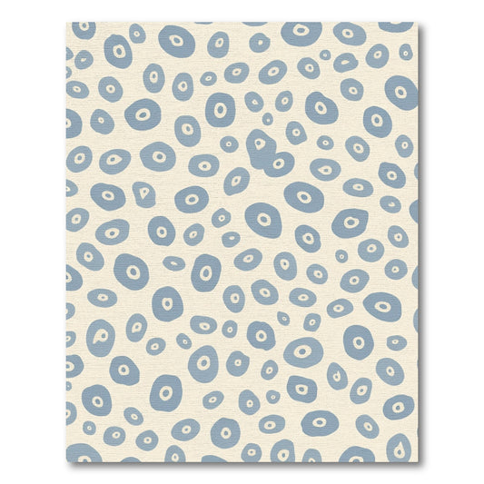 Pale Blue Speckled Organic Dots Rug