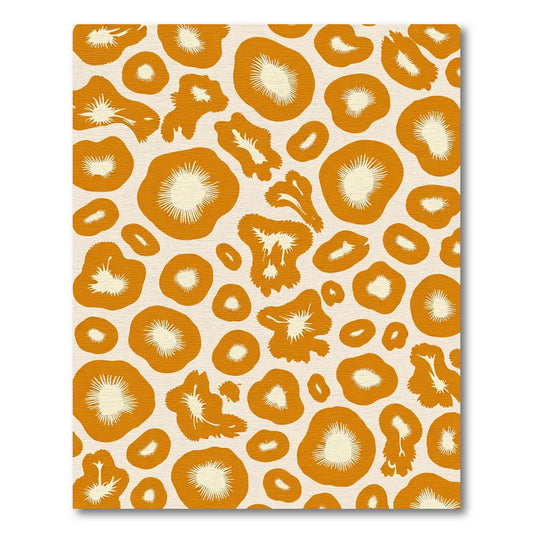 Orange Blossom Radial Burst Rug