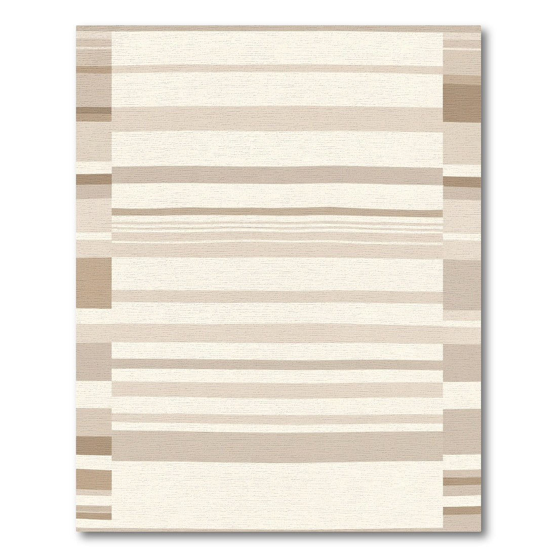 Neutral Toned Horizontal Stripe Rug