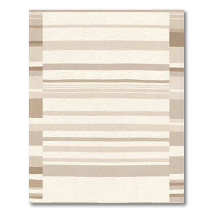 Neutral Toned Horizontal Stripe Rug