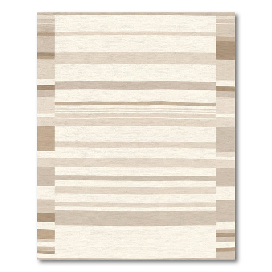 Neutral Toned Horizontal Stripe Rug