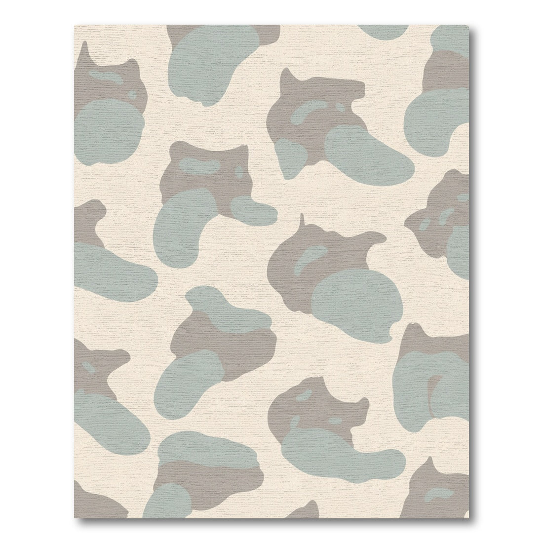 Neutral Earthy Abstract Organic Shapes Rug