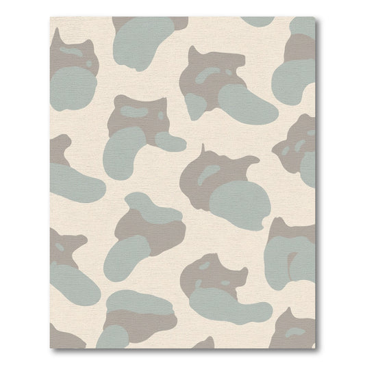 Neutral Earthy Abstract Organic Shapes Rug