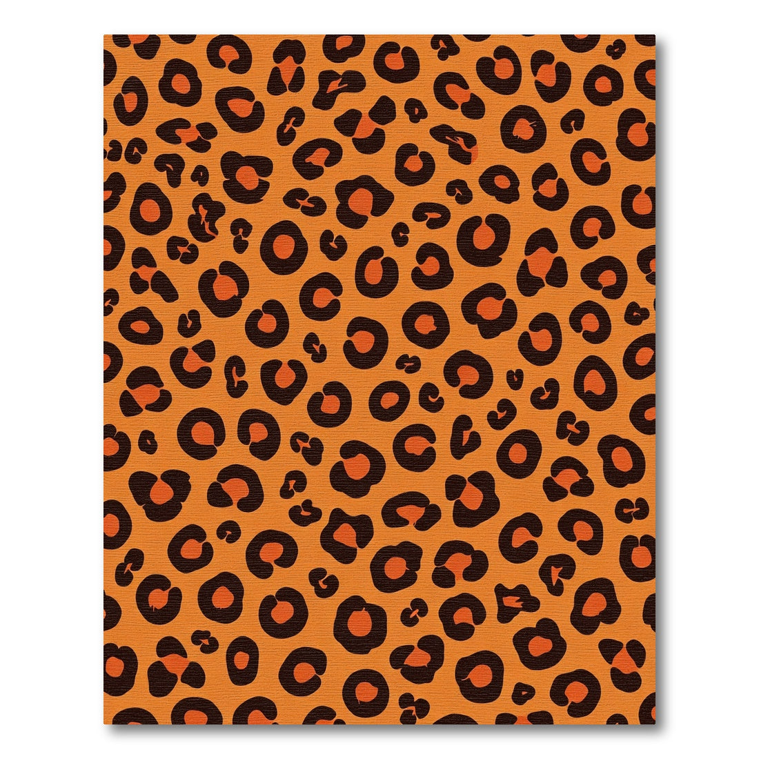 Vibrant Tawny Feline Spots Rug