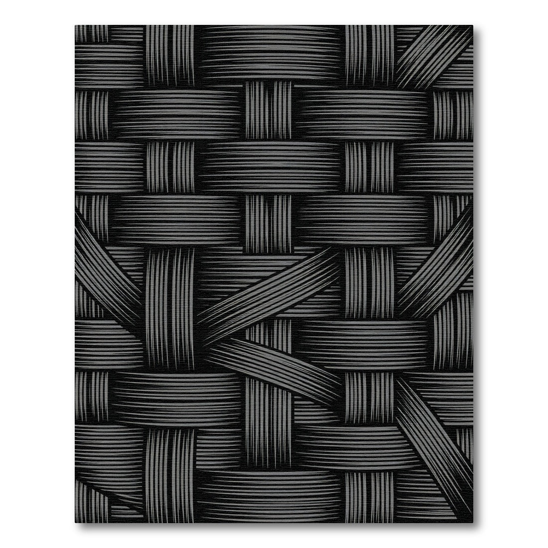 Charcoal Gray Woven Texture Rug