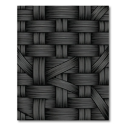 Charcoal Gray Woven Texture Rug