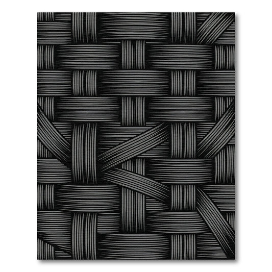 Charcoal Gray Woven Texture Rug