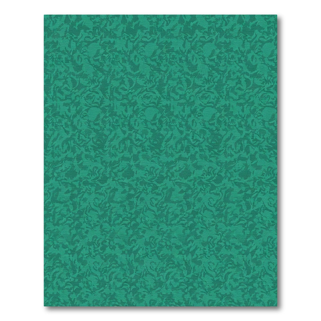 Deep Teal Abstract Swirl Rug