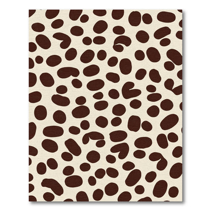 Brown Spot Cream Organic Field Rug