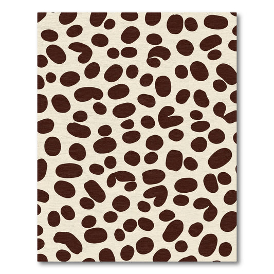 Brown Spot Cream Organic Field Rug