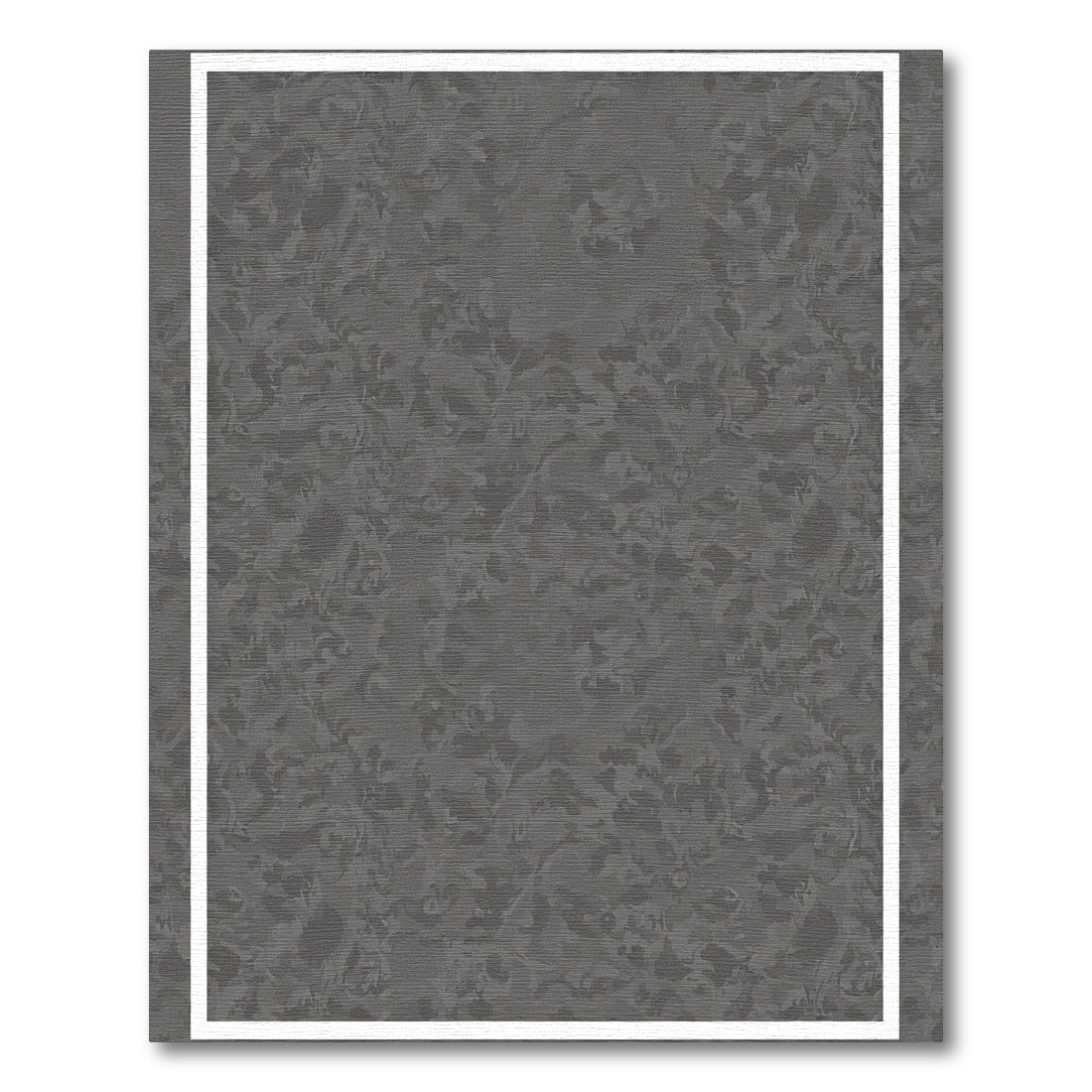 Dark Gray Abstract Swirl Ground Rug