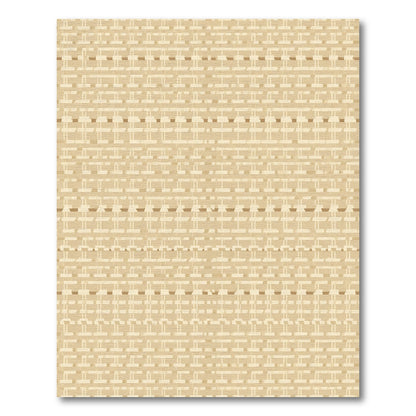 Tan Woven Stripe Geometric Rug