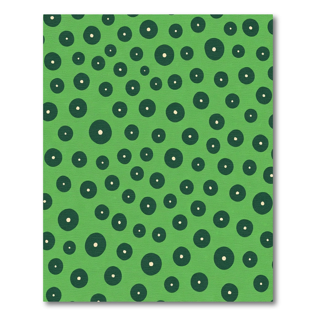 Emerald Green Polka Dot Scatter Rug
