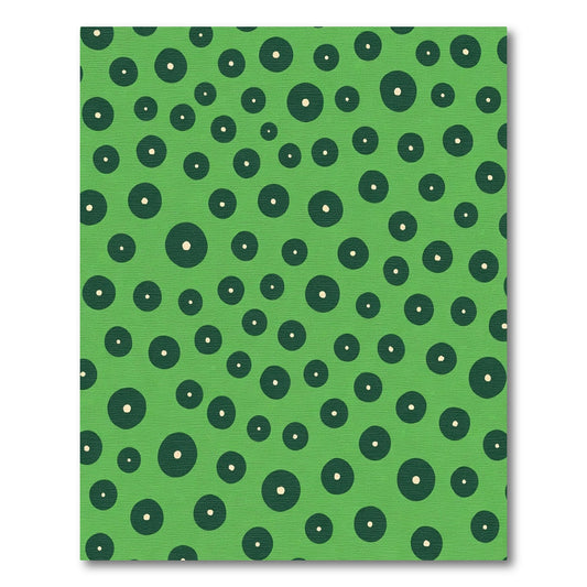 Emerald Green Polka Dot Scatter Rug