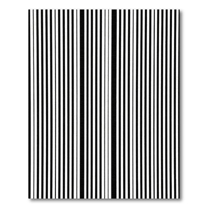 Monochromatic Bold Vertical Stripe Rug